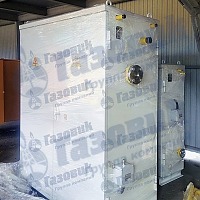 Подготовка испарительной установки к отгрузке со склада ГК \"Газовик\"